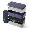 Monbento Sense Original bento lunchbox 1.2L Blue Natural